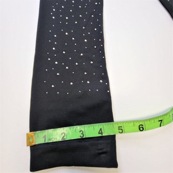 SEQUIN Black Stretchy Leggings - One Size Fits Most - Picture 12 of 12